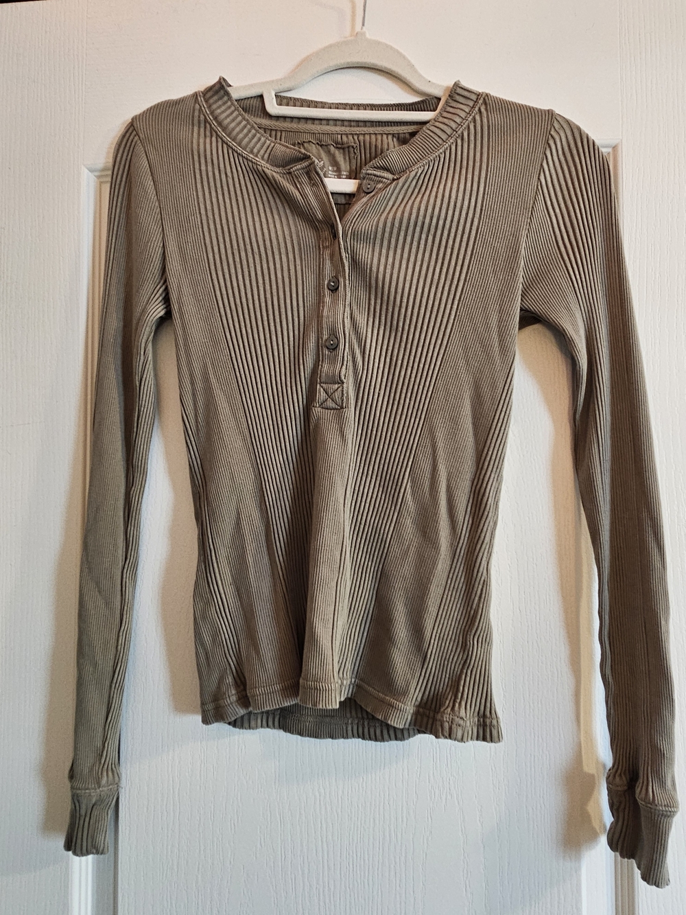 3 For $15🎊 Aerie Ribbed Long-Sleeve Henley Top